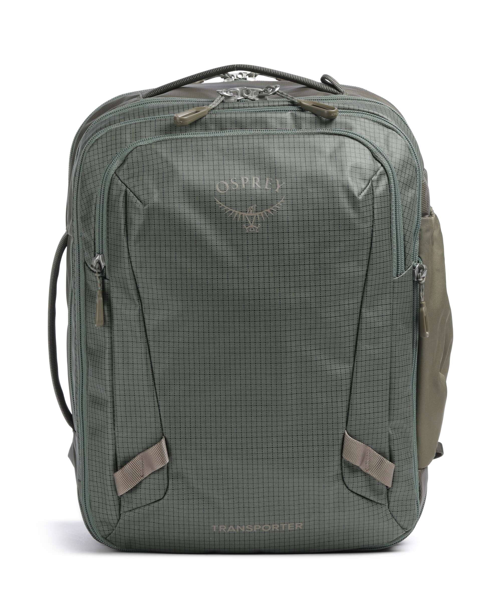 Osprey Transporter 26+6 Reiserucksack 16″ recyceltes Nylon pine leaf earl grey