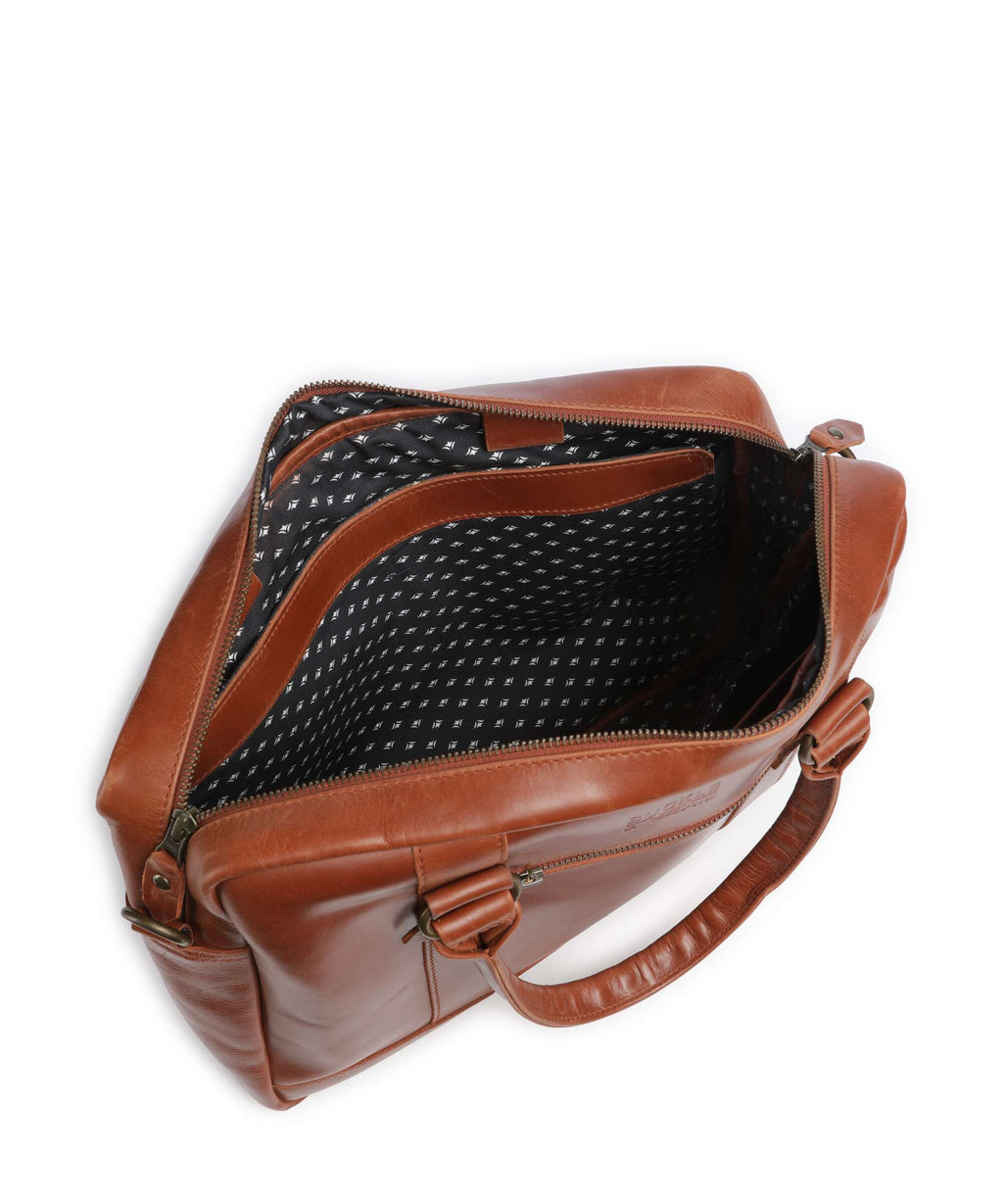 Buckle & Seam Everett Briefcase cognac