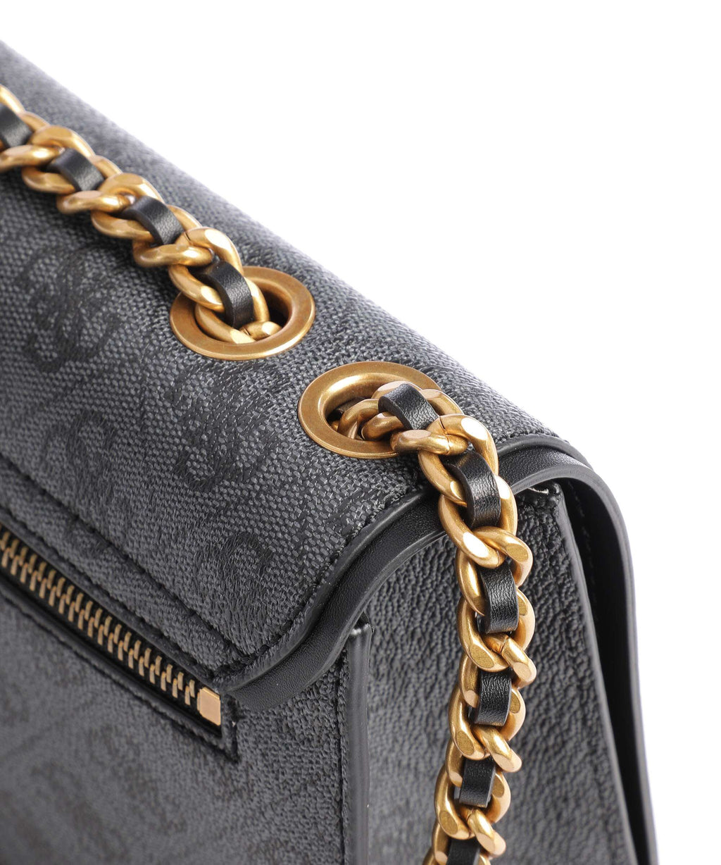 Guess Izzy Shoulder bag coal logo