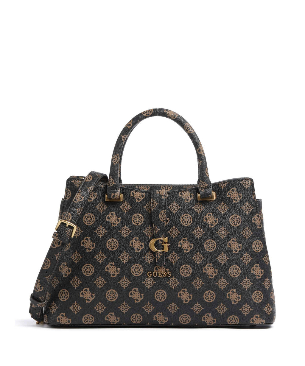 Guess Kuba Handbag mocha logo