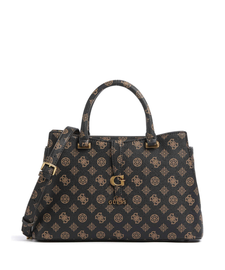 Guess Kuba Handbag mocha logo