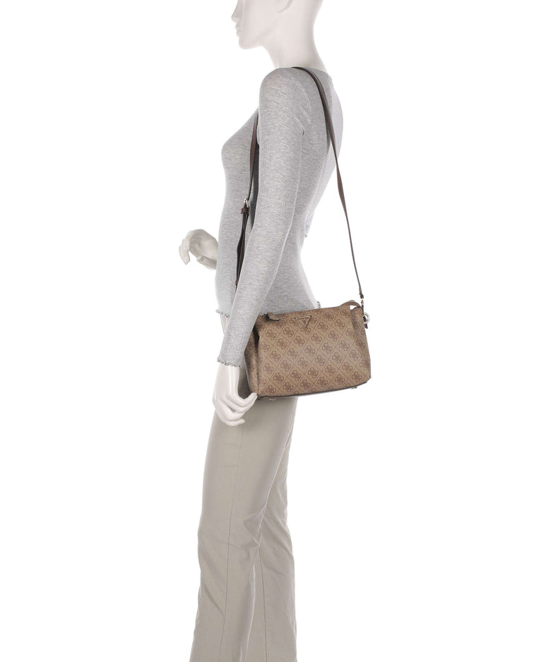 Guess Noelle Crossbody bag latte logo/brown