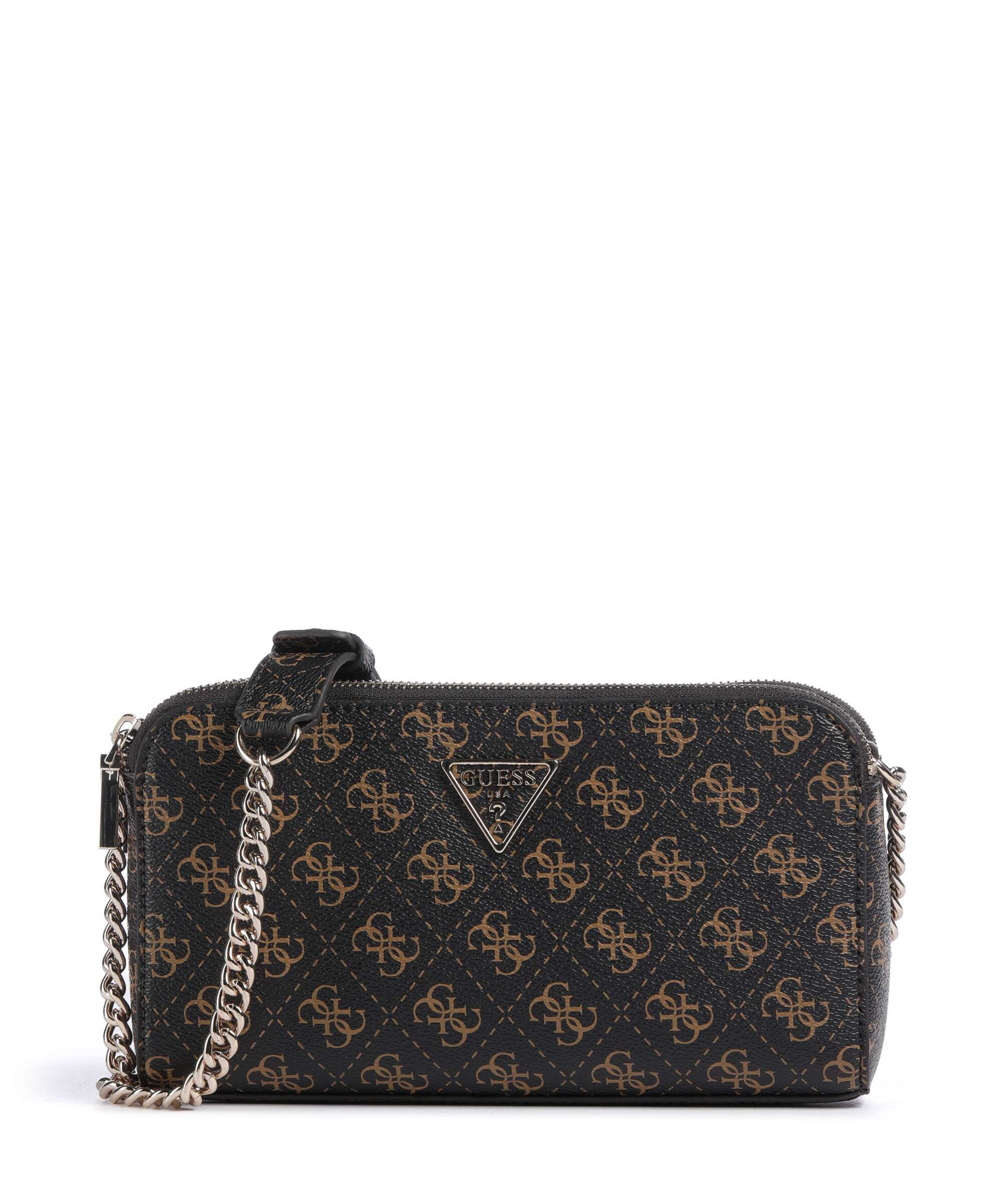 Guess Erica Eco Crossbody bag brown logo