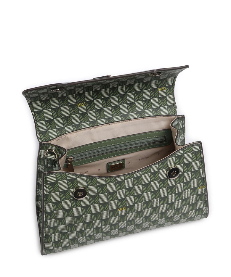 Guess G Wave Handbag green logo