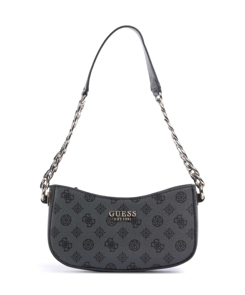Guess Evelune Shoulder bag charcoal logo