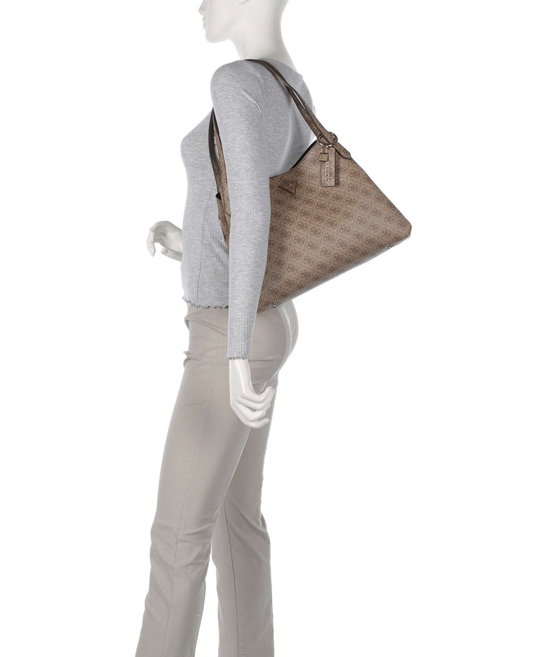 Guess Sora 4G Logo Hobo bag latte logo