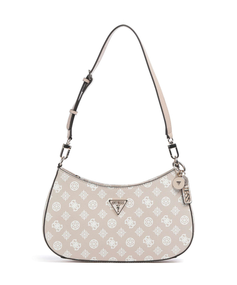 Guess Noelle Printed Peony Shoulder bag sand logo