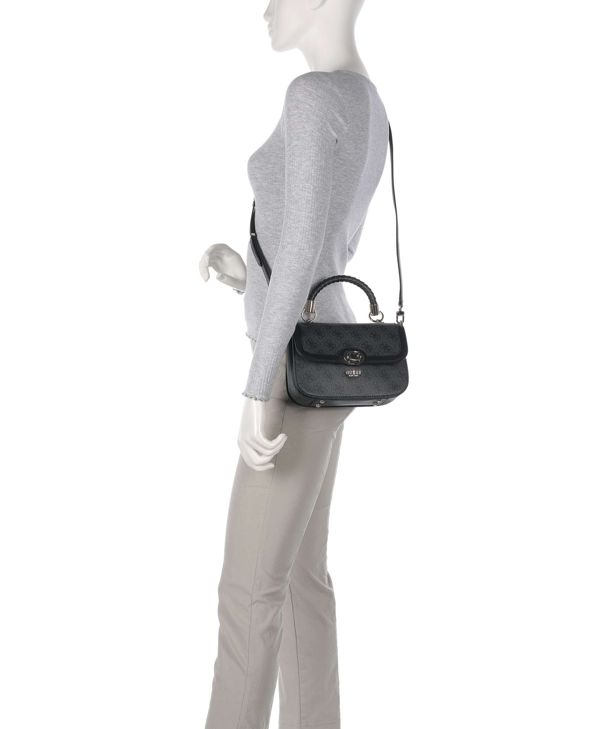 Guess Orlina 4G Logo Crossbody bag coal logo