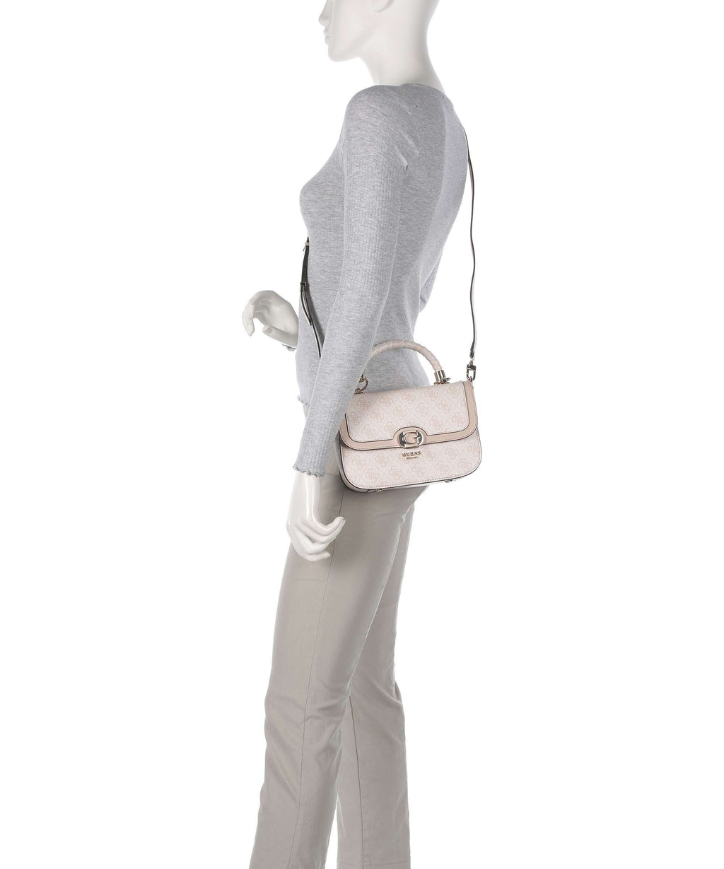 Guess Orlina 4G Logo Crossbody bag sand logo