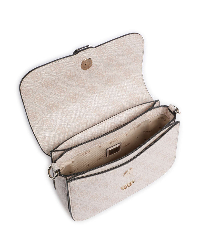 Guess Orlina 4G Logo Crossbody bag sand logo