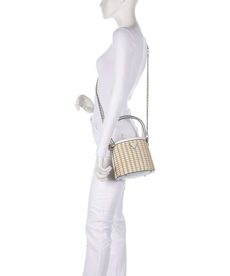 Guess Atalia Bucket bag natural/white