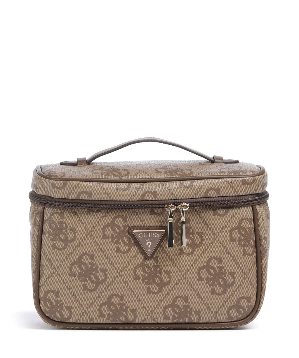 Guess Berta Maxi 4G Toiletry bag latte logo/brown