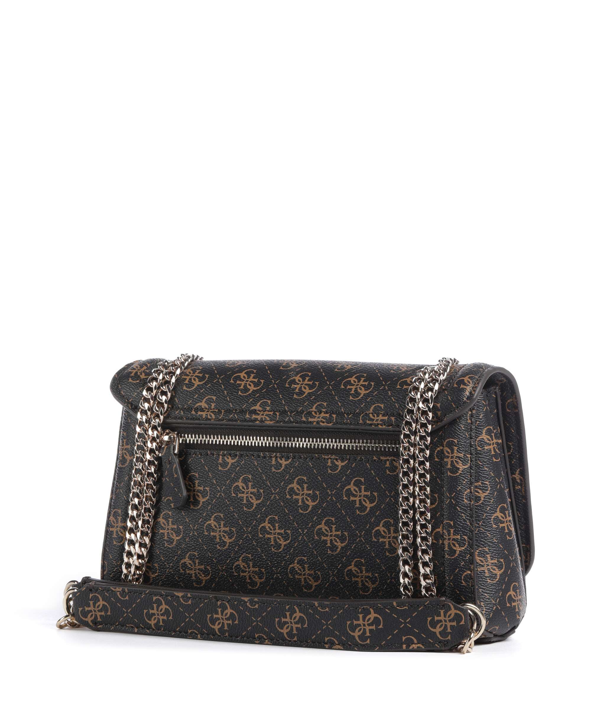 Guess Noelle Q Logo Shoulder bag brown logo