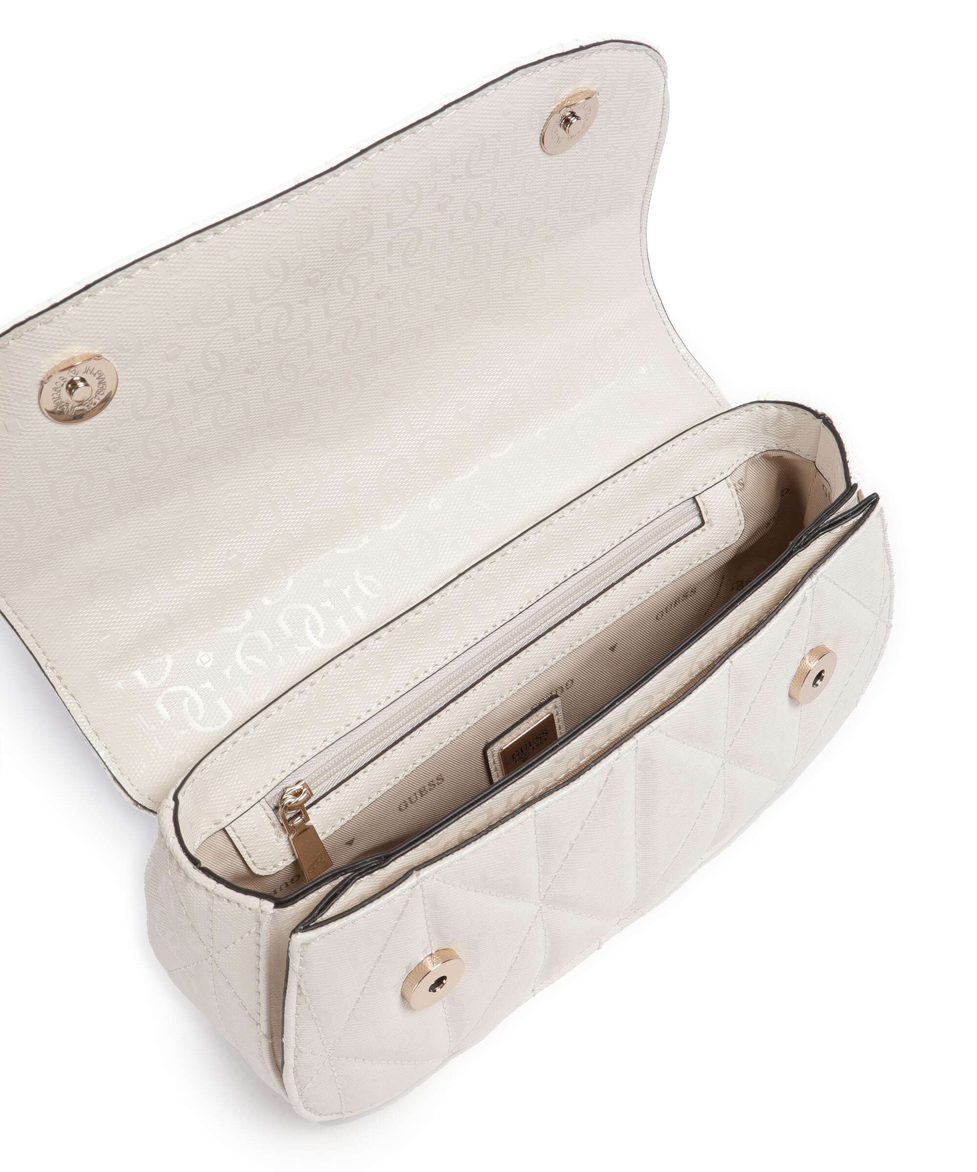 Guess Aldina G-Shine Crossbody bag offwhite