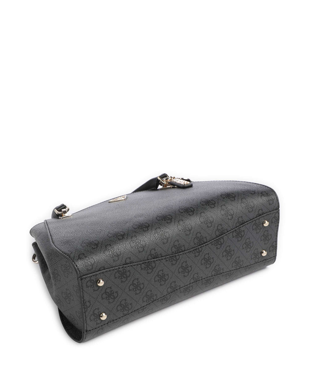 Guess Noelle 4G Logo Handbag coal logo