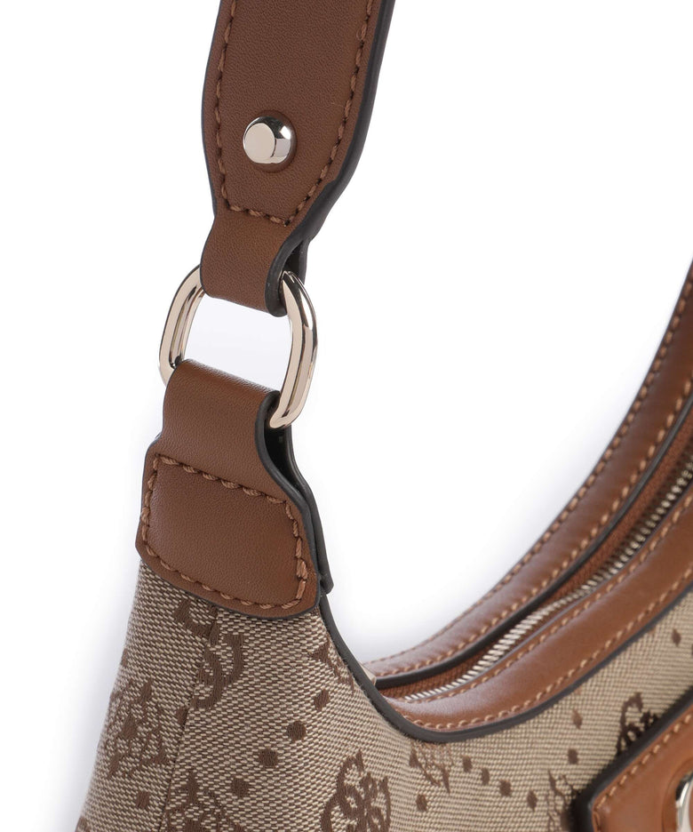 Guess Neda 4G Peony Logo Shoulder bag latte logo