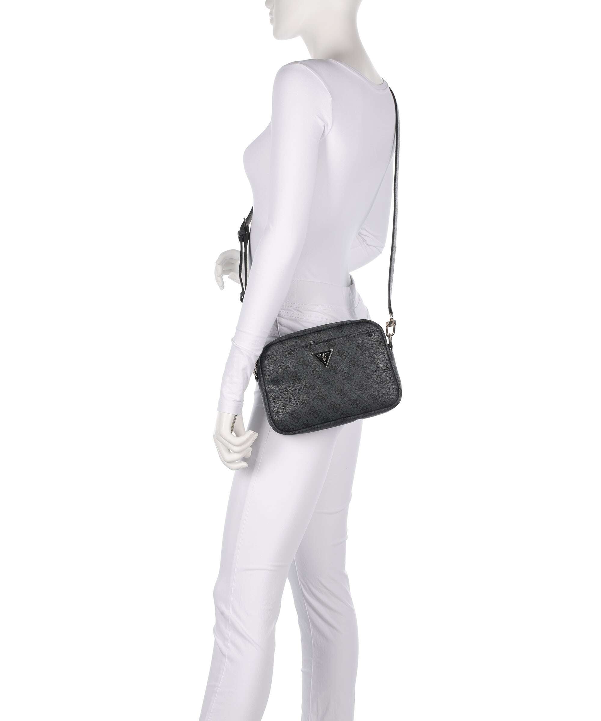 Guess Meridian Crossbody bag coal logo