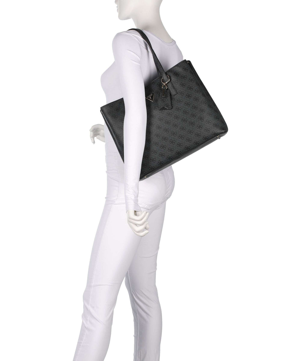Guess Meridian Tote bag coal logo