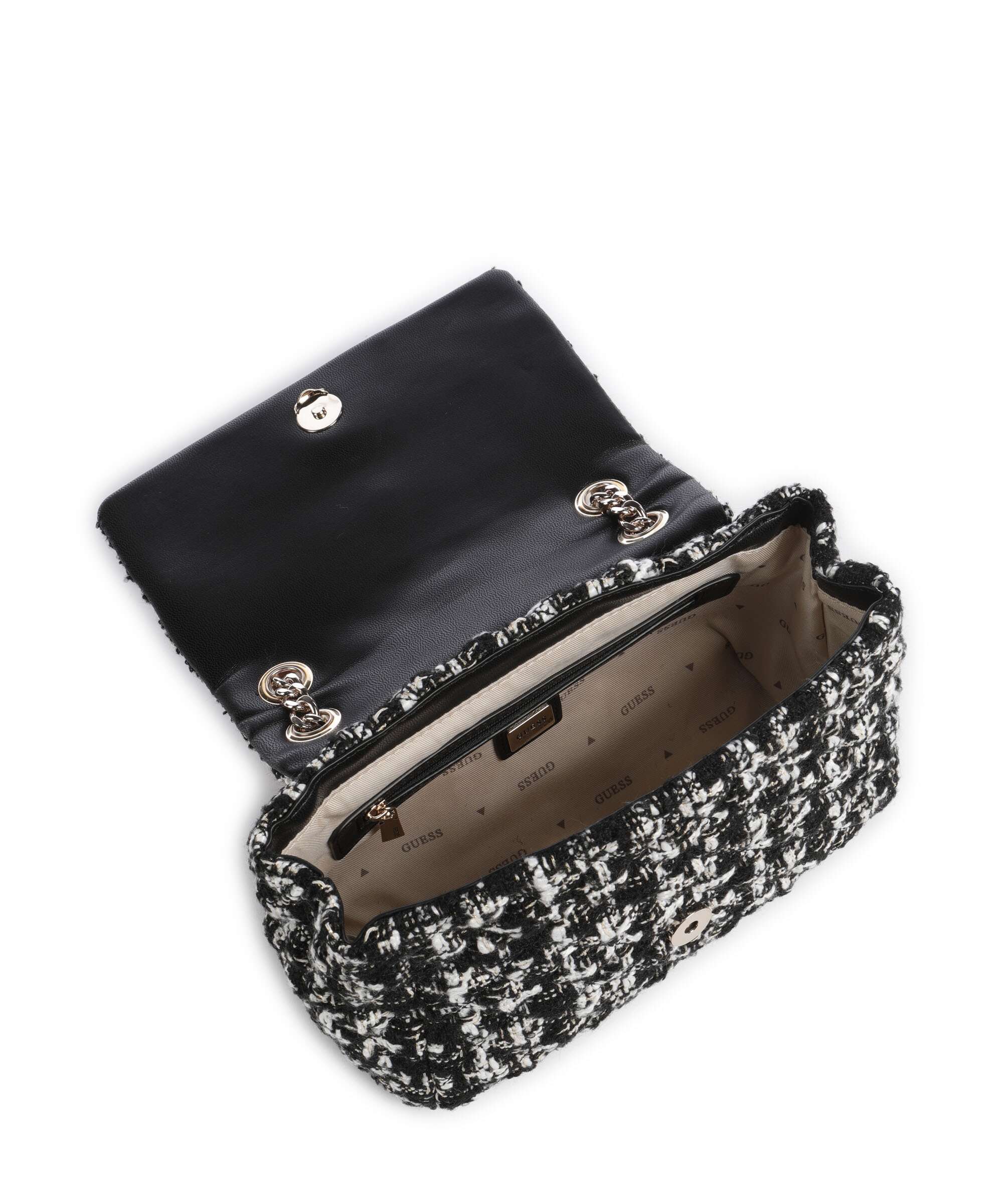 Guess Everlee Shoulder bag black/multicolour