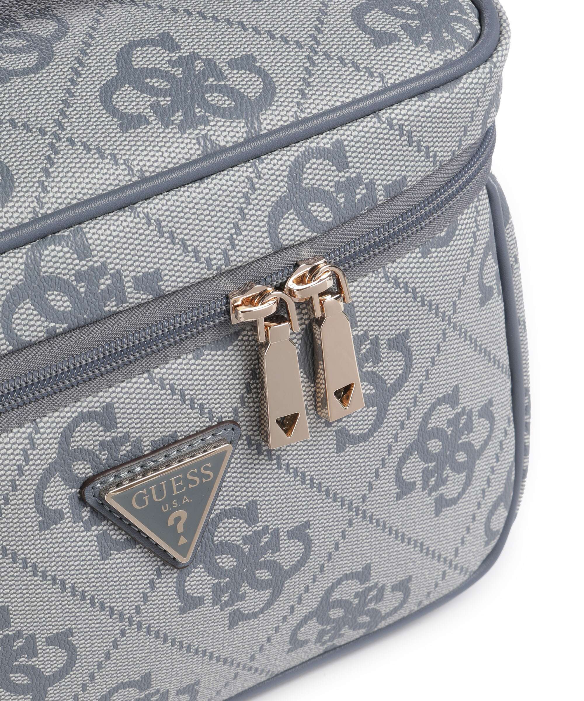 Guess Berta 4G Logo Toiletry bag slate grey