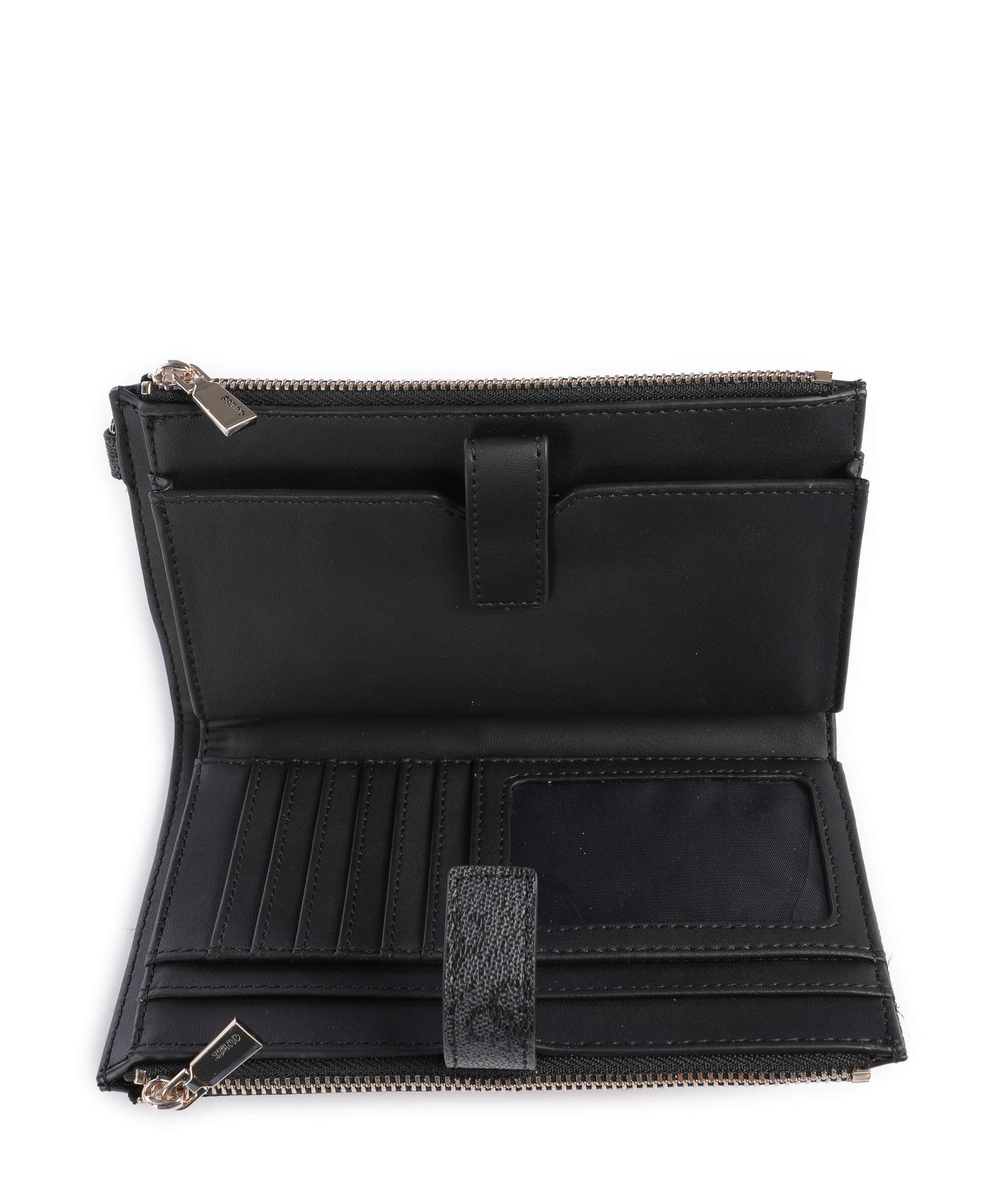 Guess Laurel Wallet coal logo