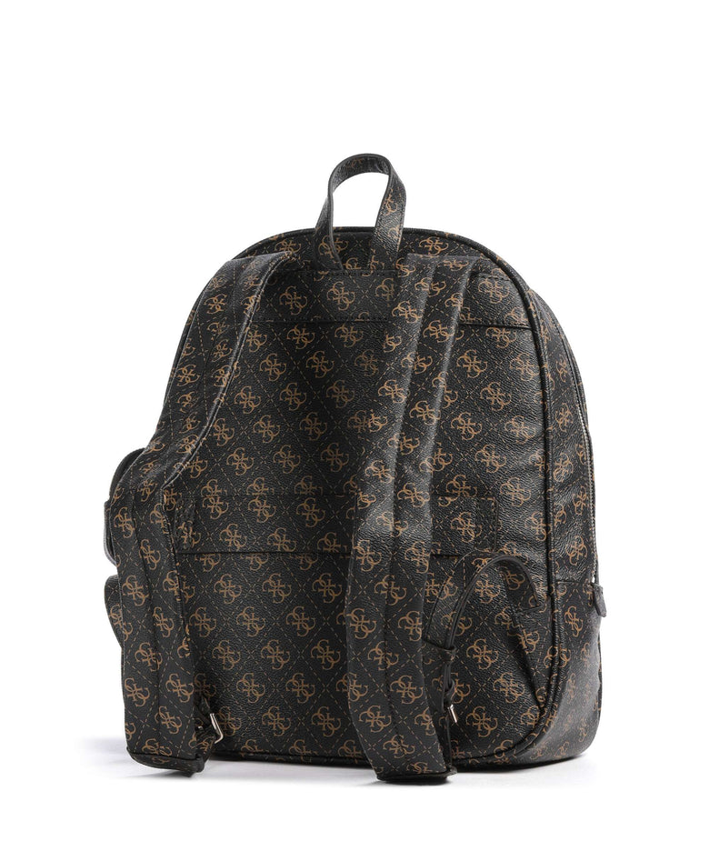 guess reiserucksack Guess Power Play Rucksack 13″ Lederimitat brown logo