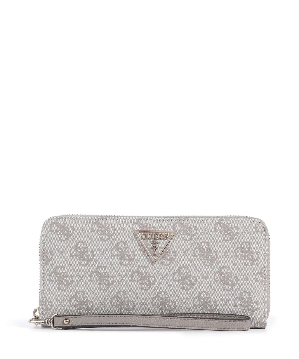 Guess Laurel II Large Wallet dark taupe logo