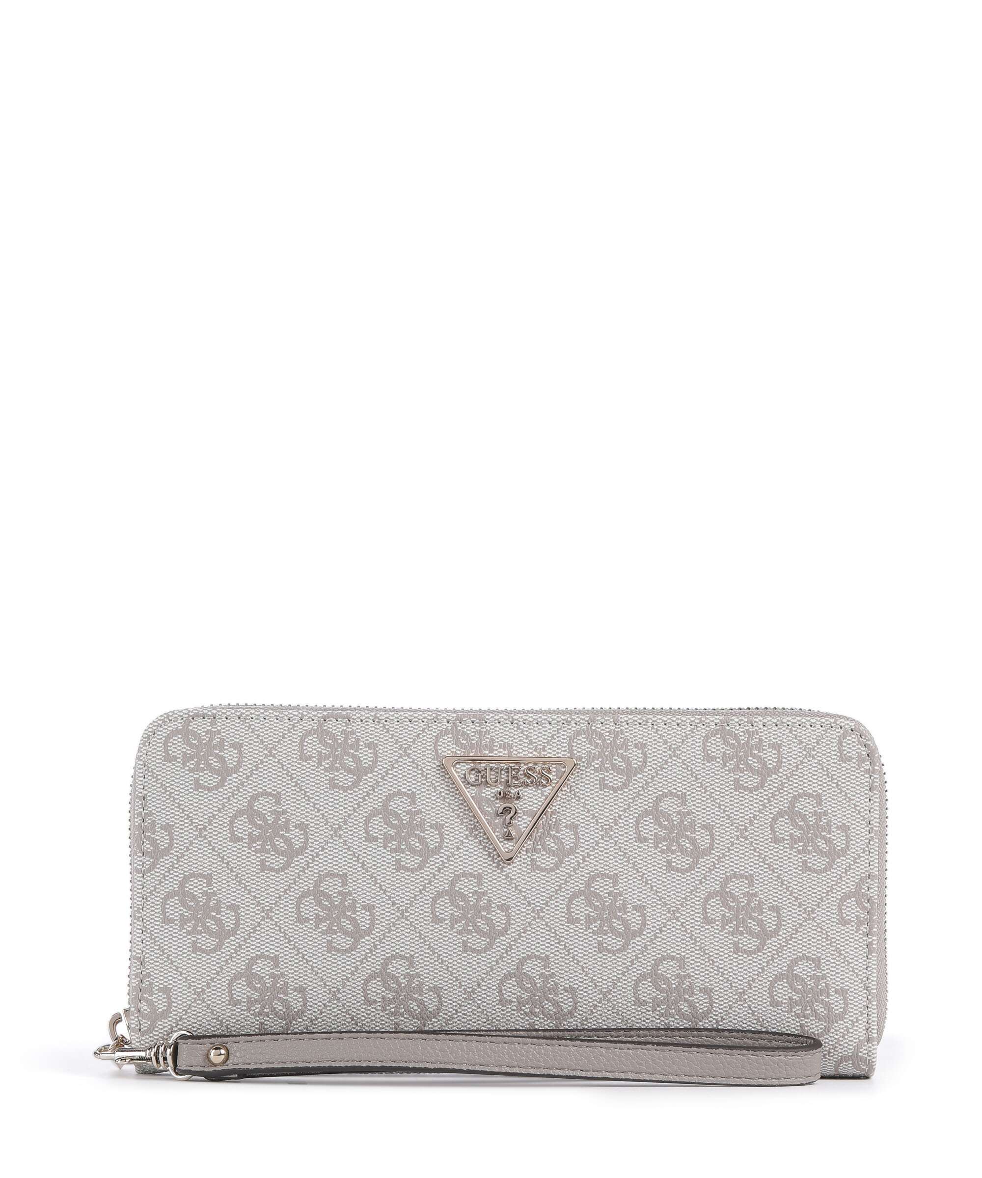 Guess Laurel II Large Wallet dark taupe logo