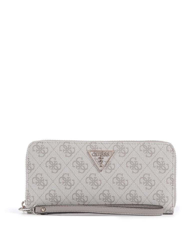 Guess Laurel II Large Wallet dark taupe logo