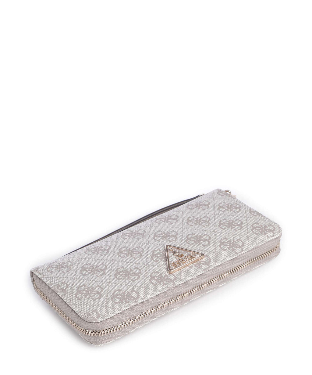 Guess Laurel II Large Wallet dark taupe logo