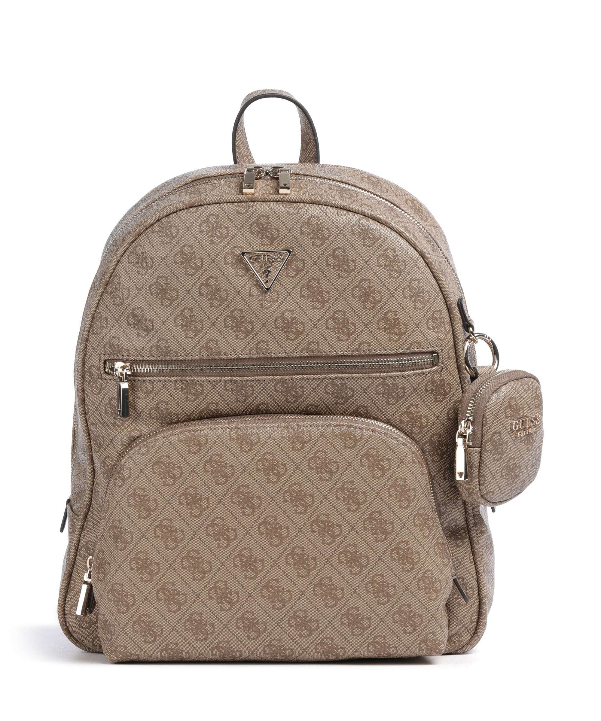 Guess Power Play Backpack latte logo