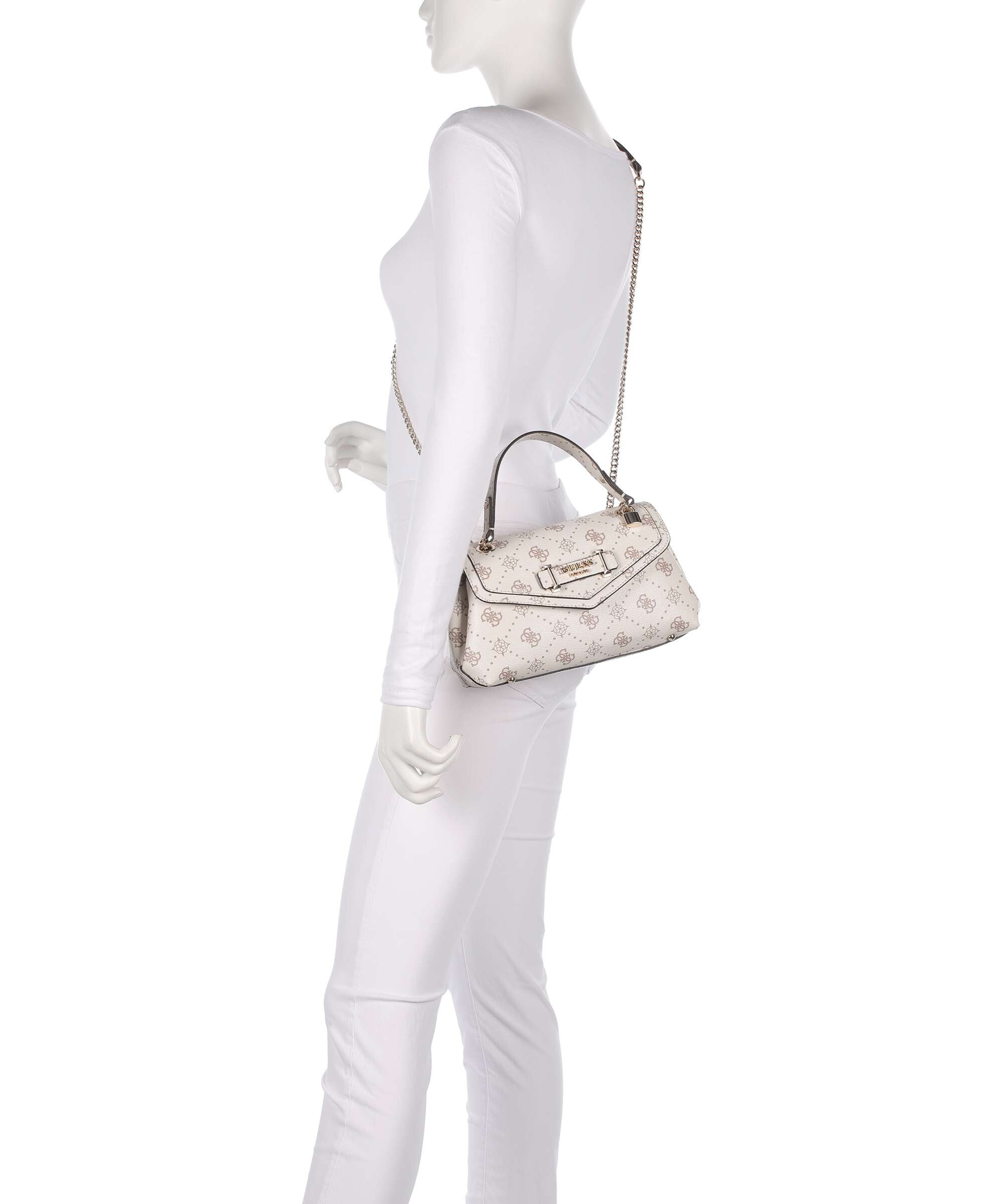 Guess Silia Shoulder bag vanilla logo