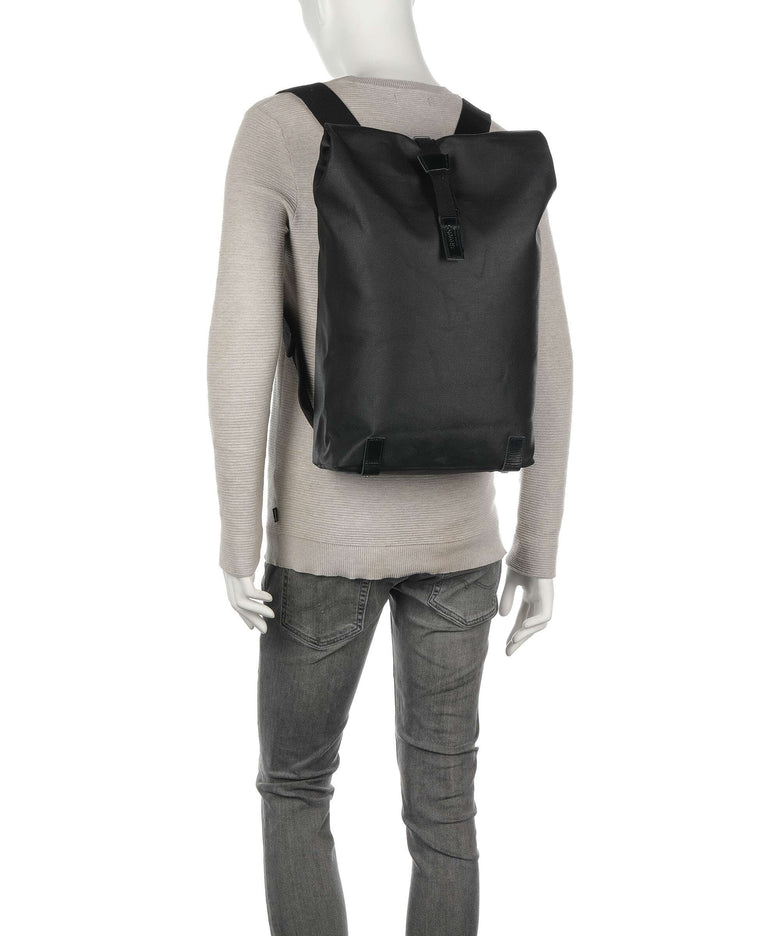 Brooks England Pickwick Cotton Canvas Large Rolltop backpack black