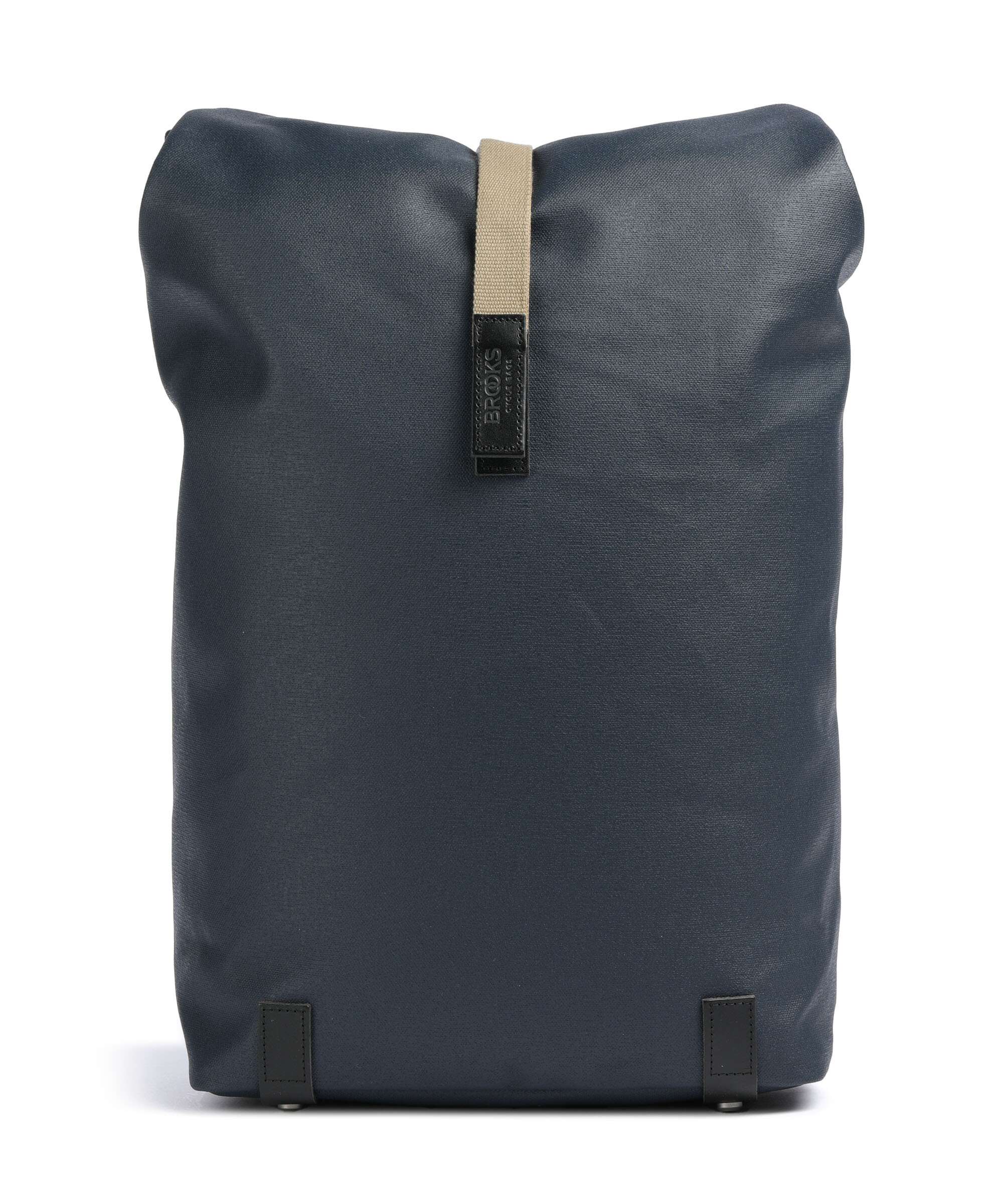 Brooks England Pickwick Cotton Canvas Large Rolltop backpack dark blue