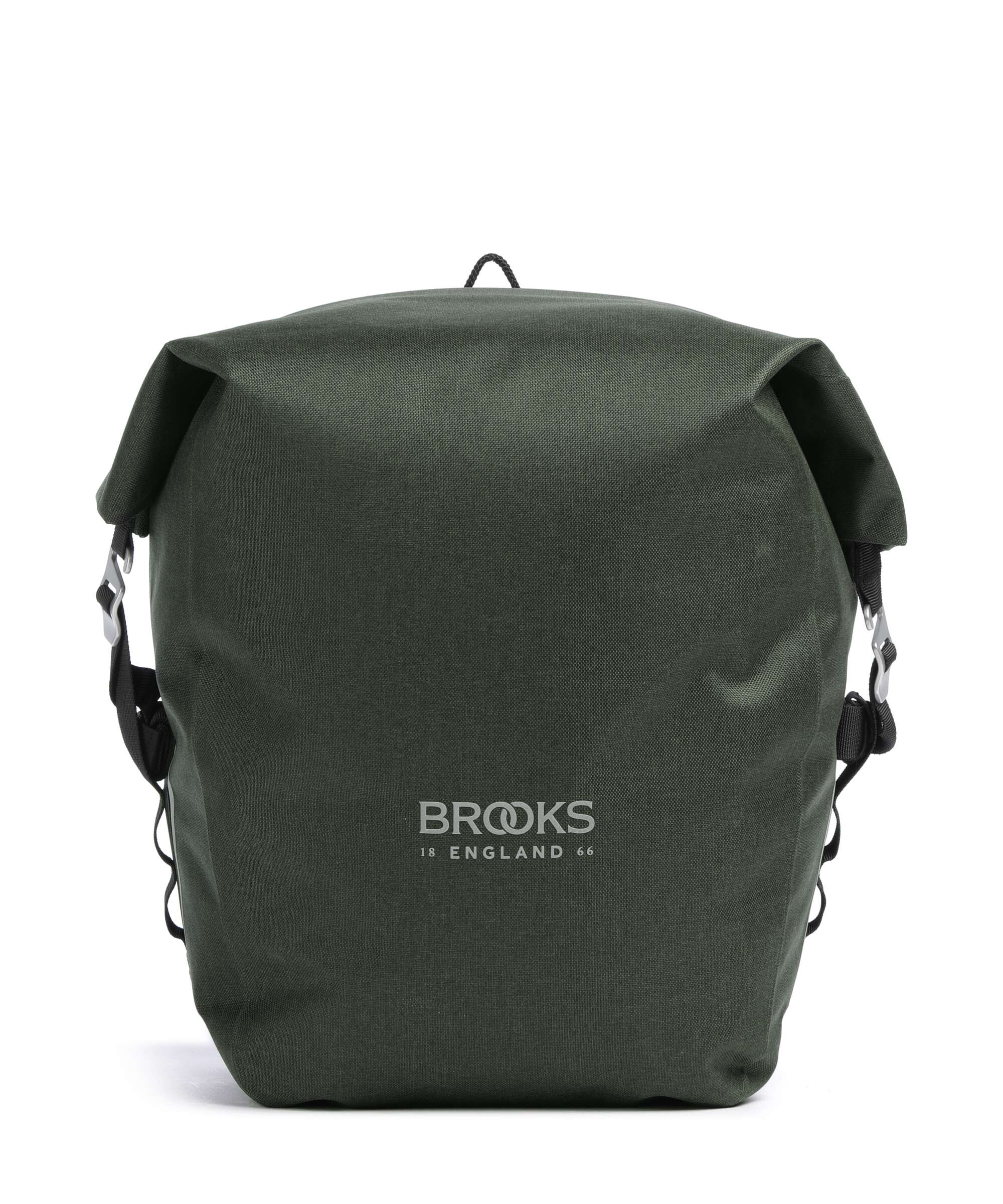 Brooks England Scape Large Bike pannier mud green