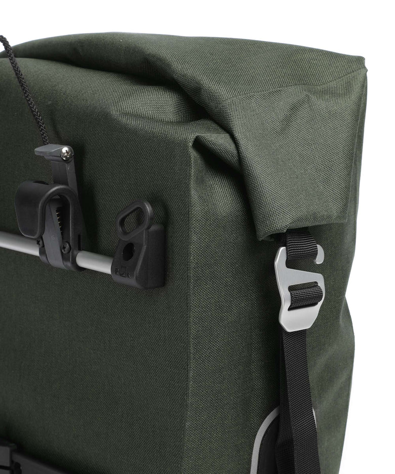 Brooks England Scape Large bike pannier mud green