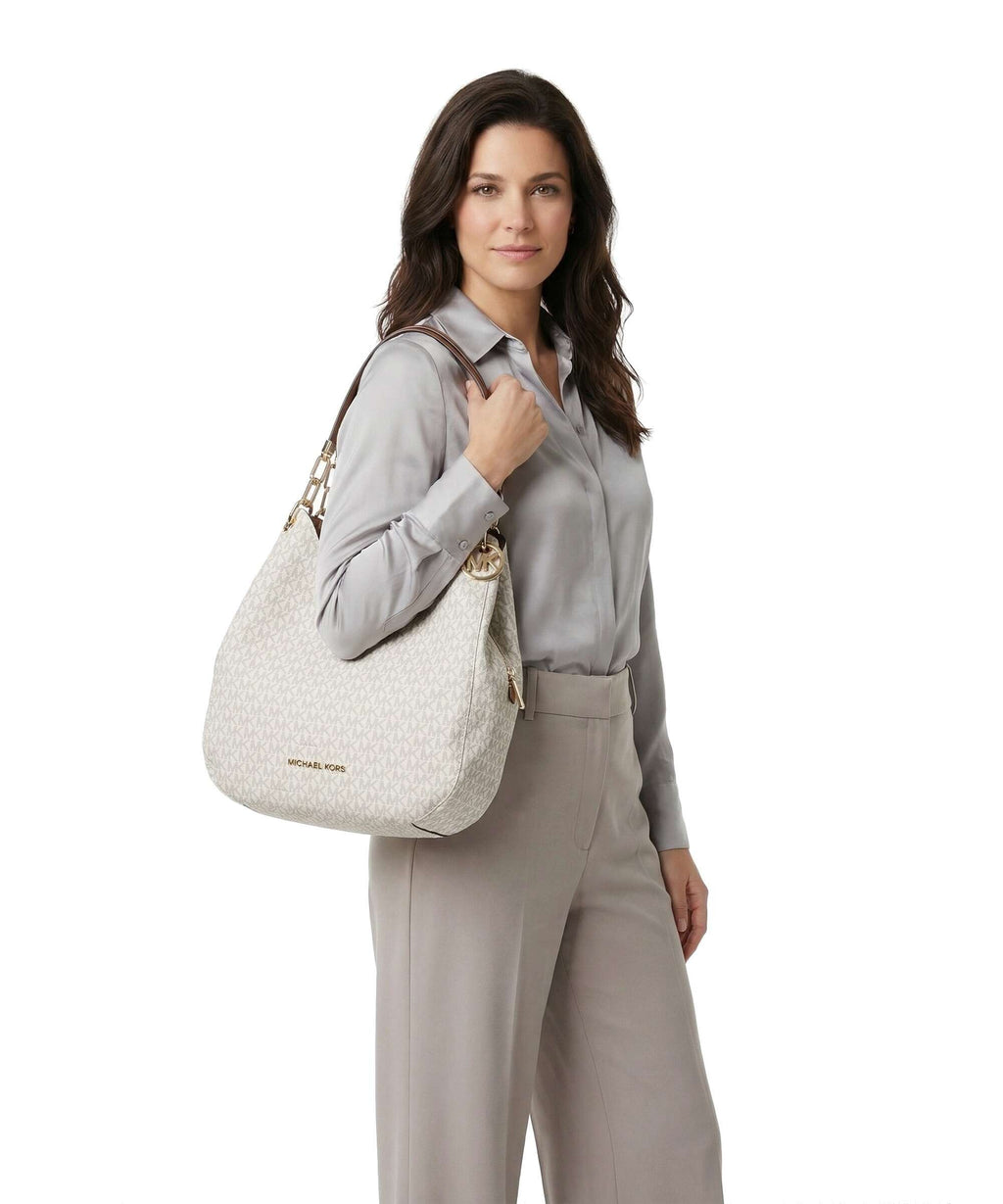 Michael Kors Lillie Hobo bag vanilla/acorn