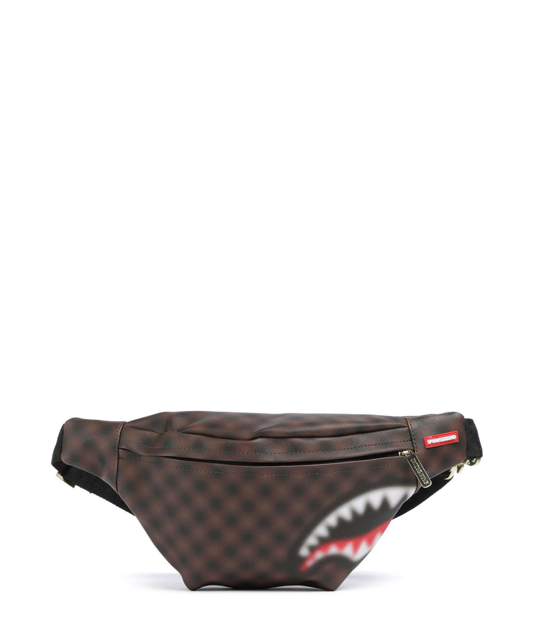 Sprayground Sharks in Paris Blur Belt bag brown/black
