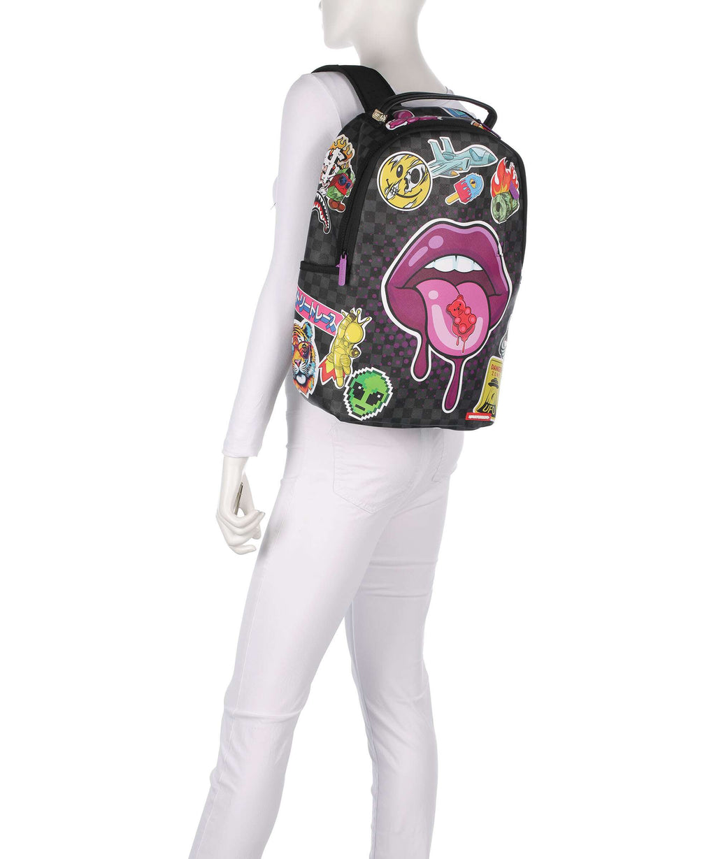 Sprayground Lips Smack Down Backpack multicolour