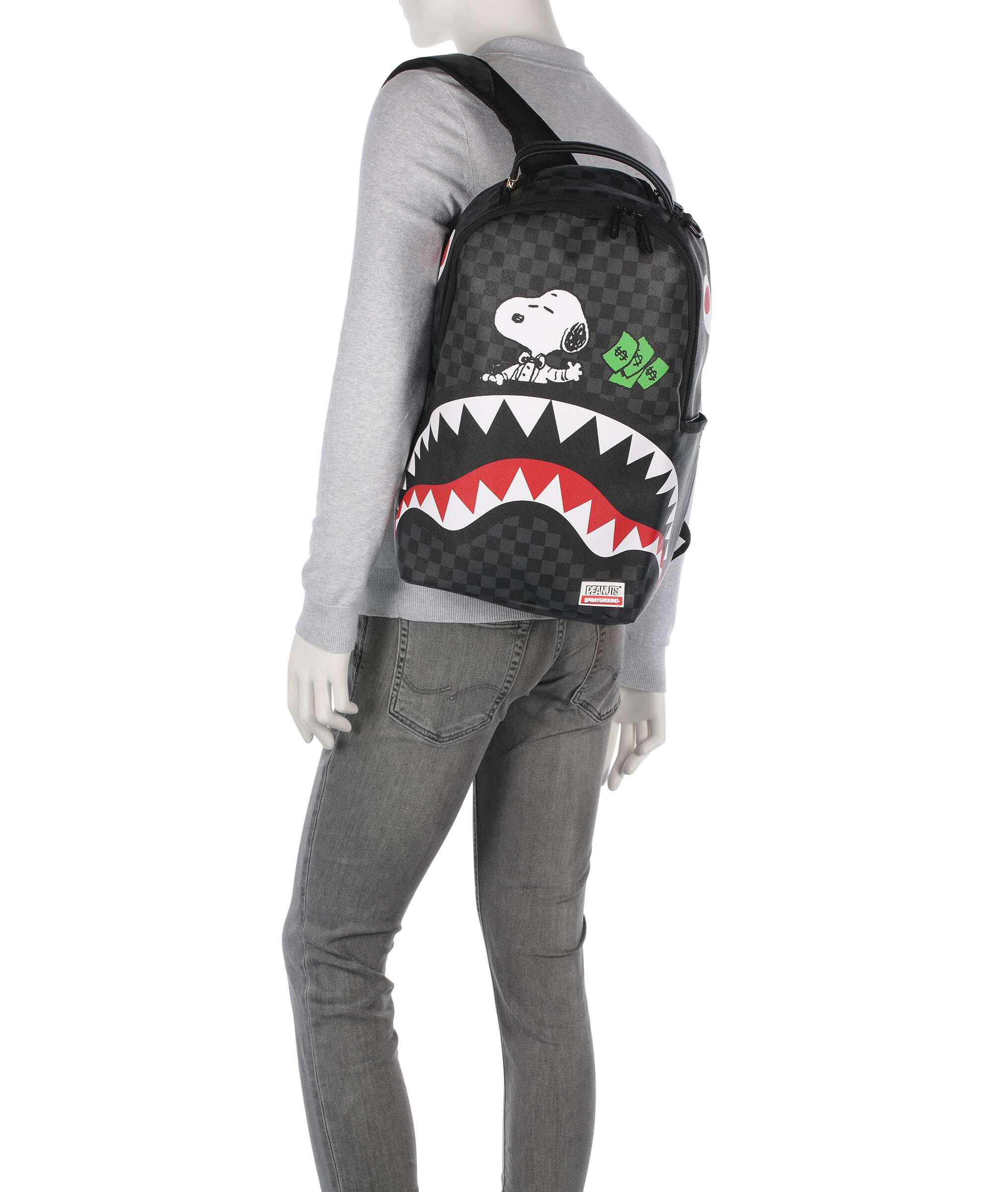 Sprayground Snoopy Top Shark Money Backpack black