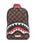 Sprayground Sawtooth Sharks in Paris Sling bag brown