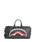 Sprayground Gray Peeking Character Check Weekend bag black
