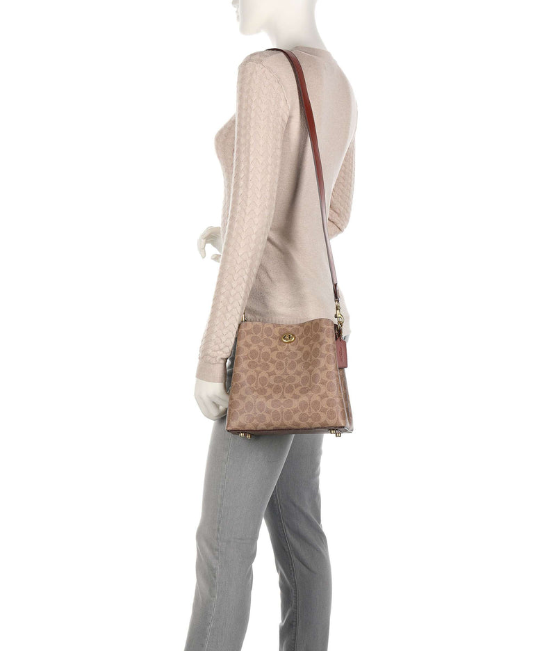 Coach Willow 21 Hobo bag tan rust