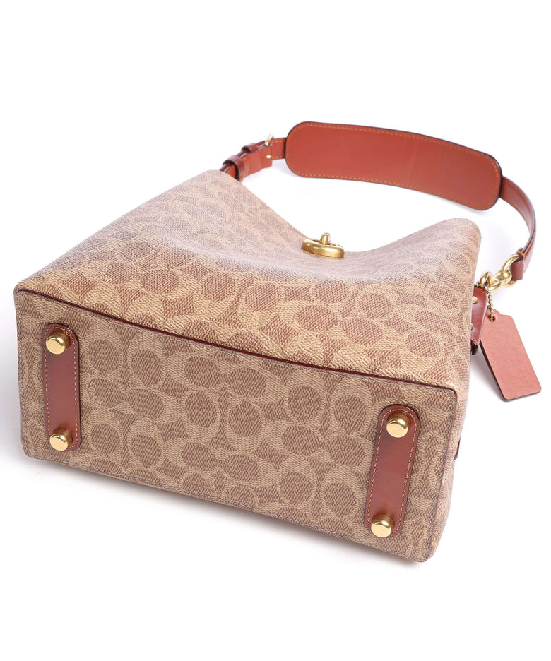 Coach Willow 21 Hobo bag tan rust