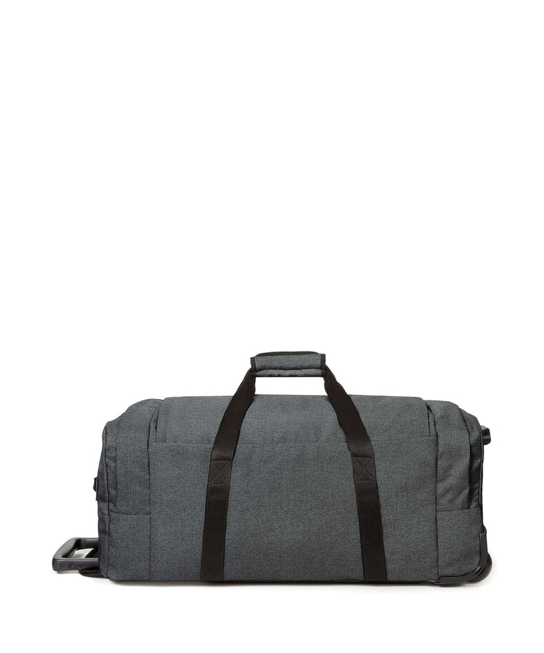 Eastpak Leatherface M + Travel bag with wheels black denim