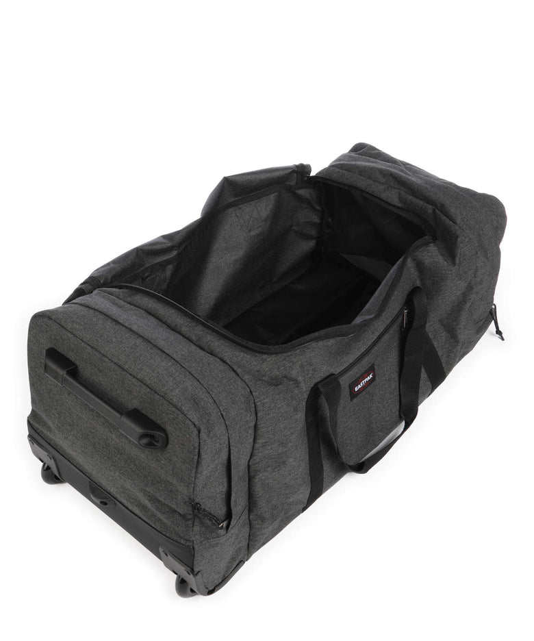 Eastpak Leatherface L + Travel bag with wheels black denim