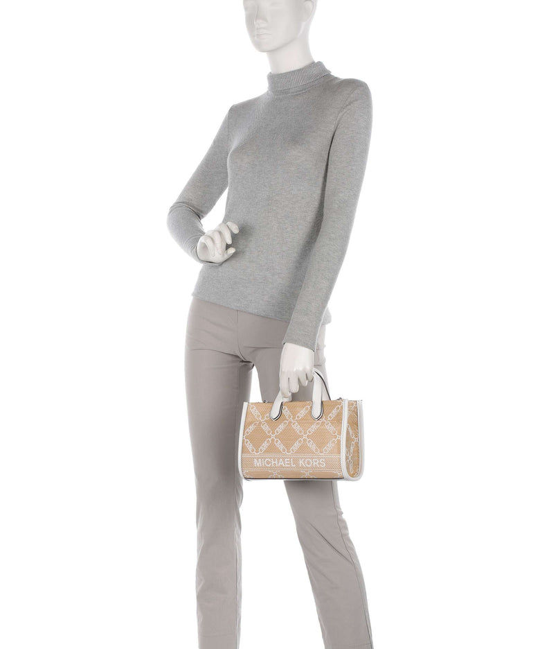Michael Kors Gigi Handbag natural/optic white