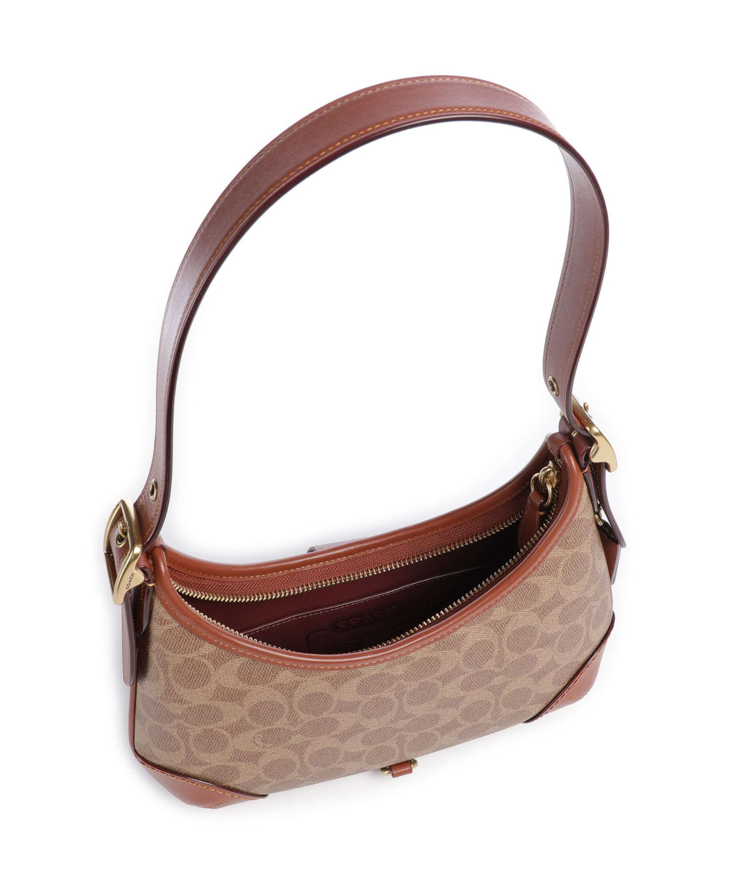 Coach Hamptons Signature Shoulder bag tan caramel