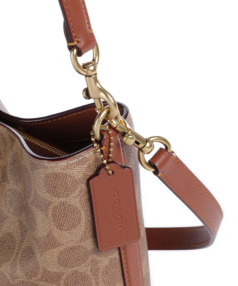 Coach Willow Signature 19 Hobo bag tan caramel