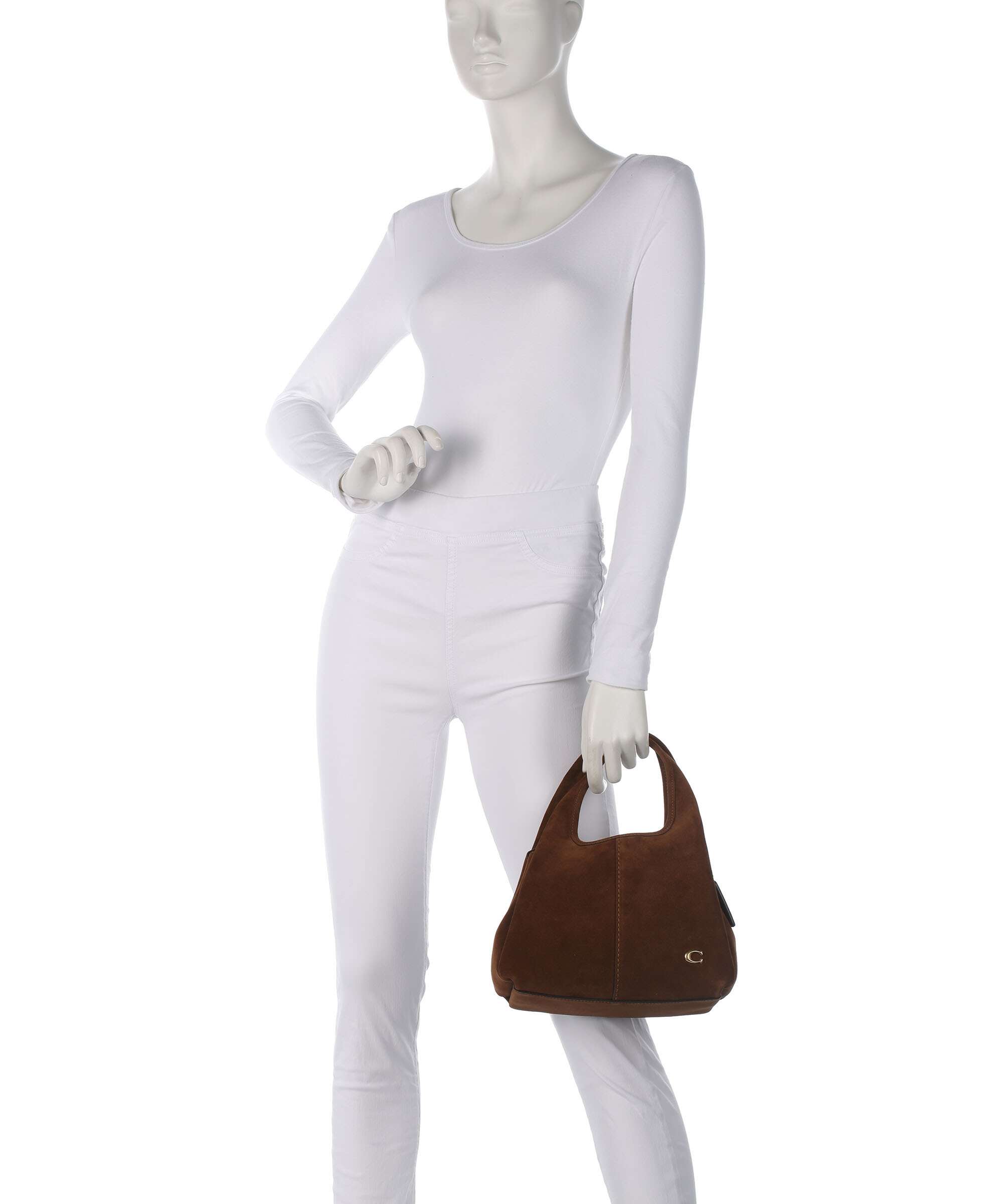 Coach Lana Suede 23 Handbag warm brown